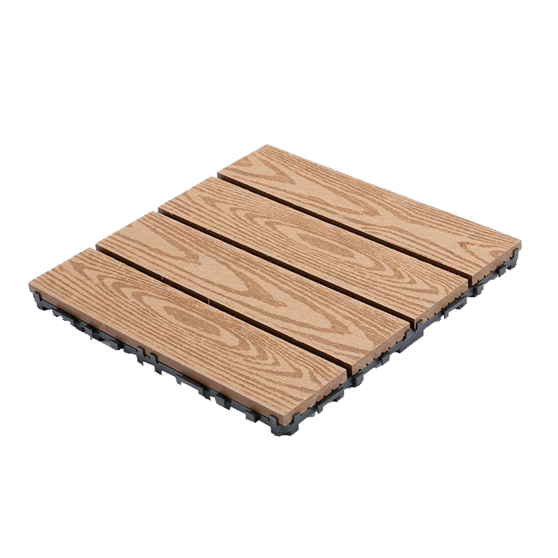 Anti slip square Hole Outdoor Plastic Deck Floor Covering Waterproof Wood Plastic Composite Heat Resistant Laminate Flooring
