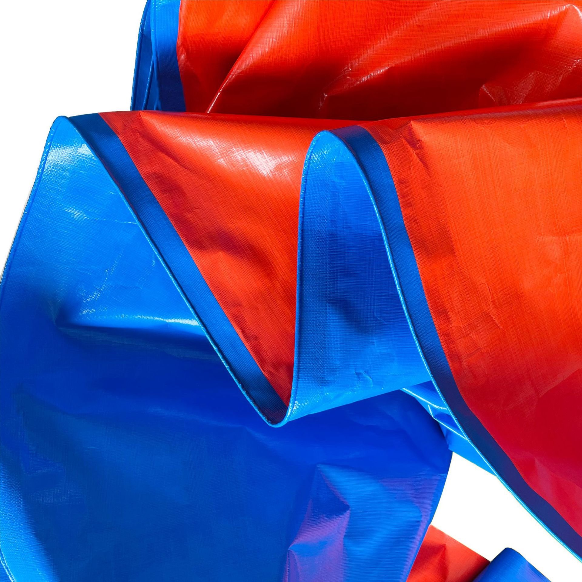 Waterproof Orange Blue PE Tarps Fabric Sheet Roll Truck Cover Boat Polyethylene Tarpaulin