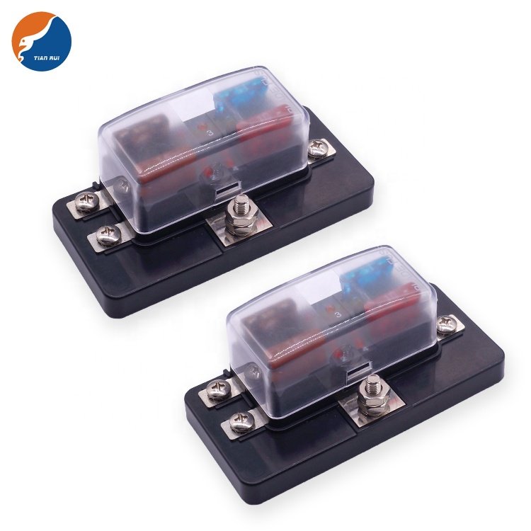 Universal Car Boat 4 6 10 Way Circuit Standard ATO ATC Blade Fuse Box Holder Block With LED Warning