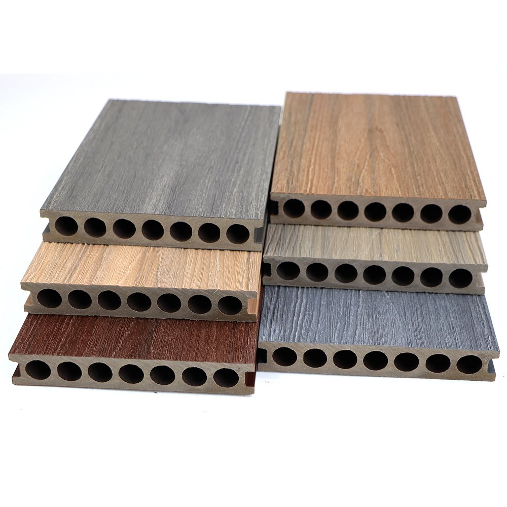 China Manufacture Composite Decking WPC Exterior Patio Swimming Pool Plastic Waterproof Outdoor Deck Panel Tile Terrace Flooring