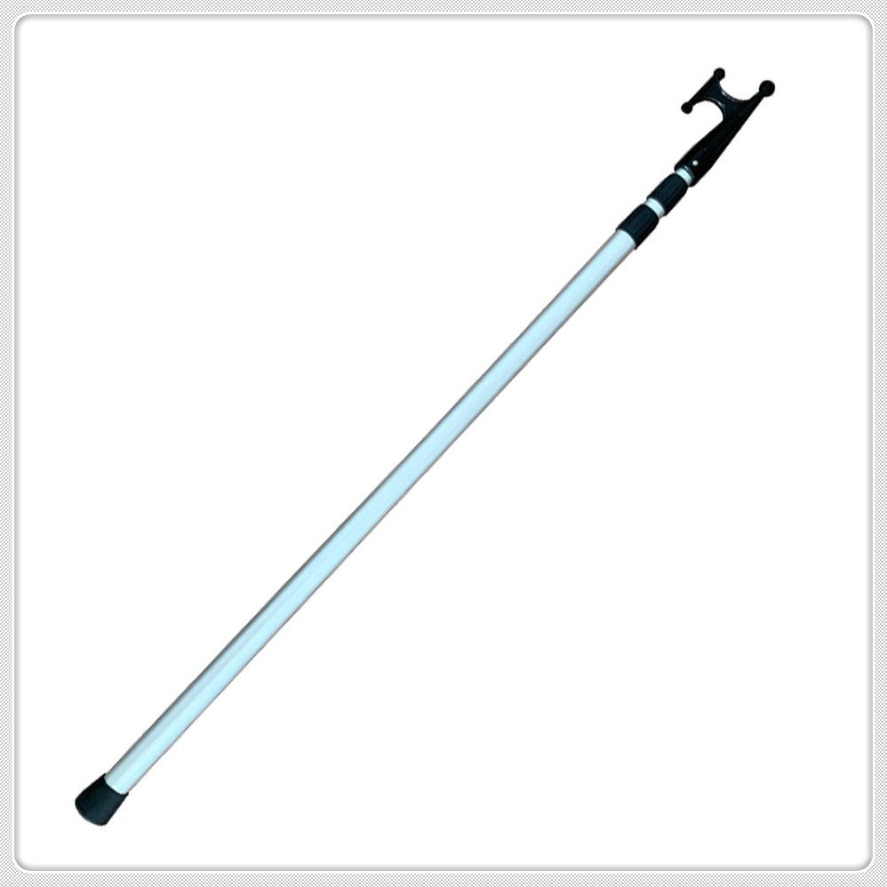 Qiyun Telescopic Boat Hook with Aluminum Telescoping Pole for Hanging Christmas Lights