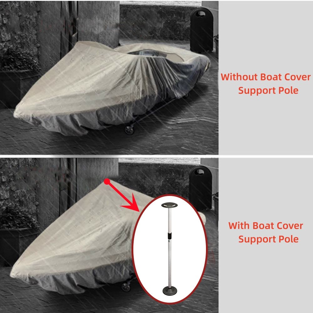 Strong Aluminum Adjustable Telescoping Extension Support Pole for Boat Cover