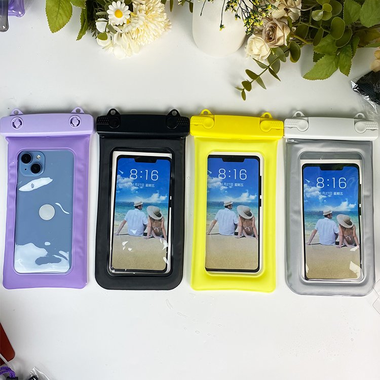 Universal Floating PVC Waterproof Mobile Phone Pouch Bag Case for Snorkeling Transparent Swimming Waterproof Pouch for Boating
