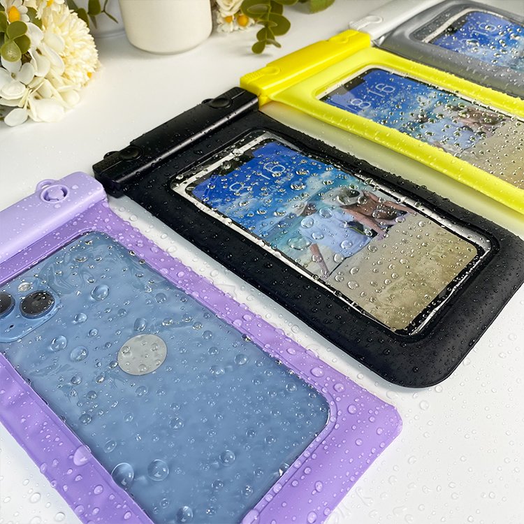Universal Floating PVC Waterproof Mobile Phone Pouch Bag Case for Snorkeling Transparent Swimming Waterproof Pouch for Boating