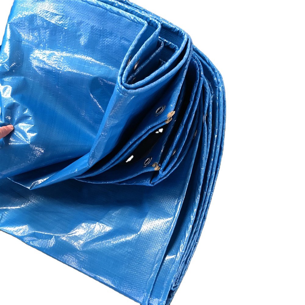 Waterproof Tarpaulin Industrial Fabric Stocklot 160gsm Camping Tarp Canvas Blue Tarpaulin Poly Tarps