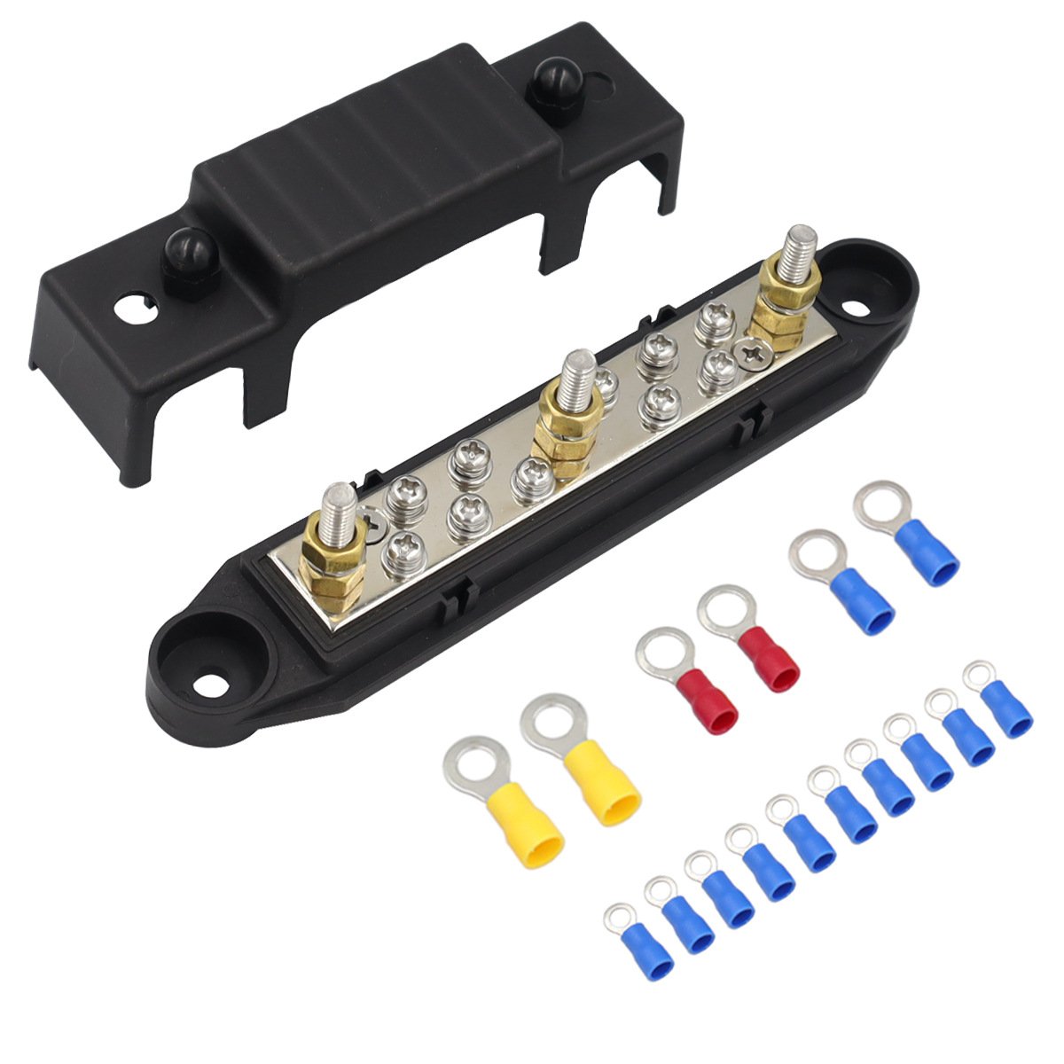 Rv Yacht Bus Bar Straight 10-14-Terminal Wiring Bar Large Current Bus Bar