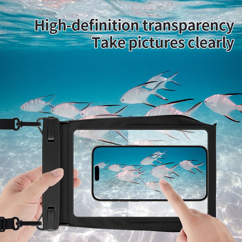 Universal Swimming Beach Waterproof Pouch Cell Phone Dry Bag Outdoor Underwater Large Travel Mobile Phone Pouch With Lanyard