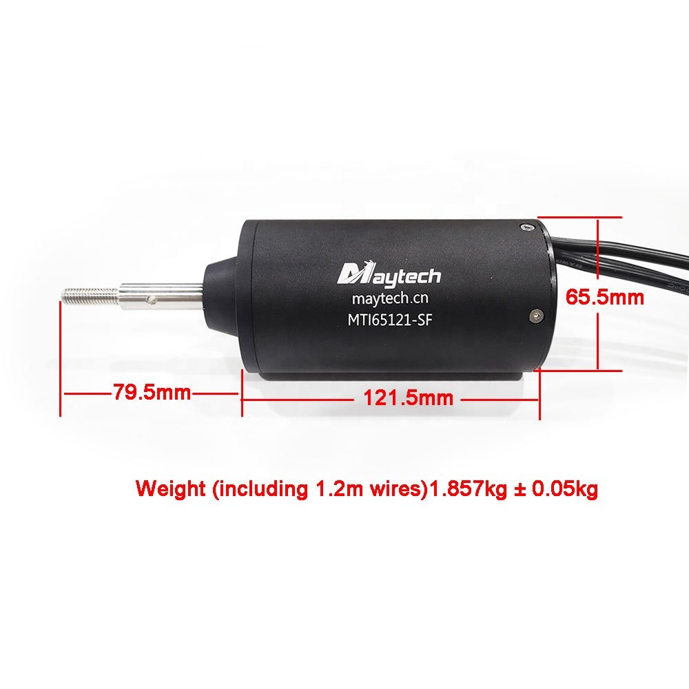 Maytech 65121 130KV Efoil Surfboard Underwater Thruster Inrunner Waterproof Motor 3.7KW for Electric Boat SUP