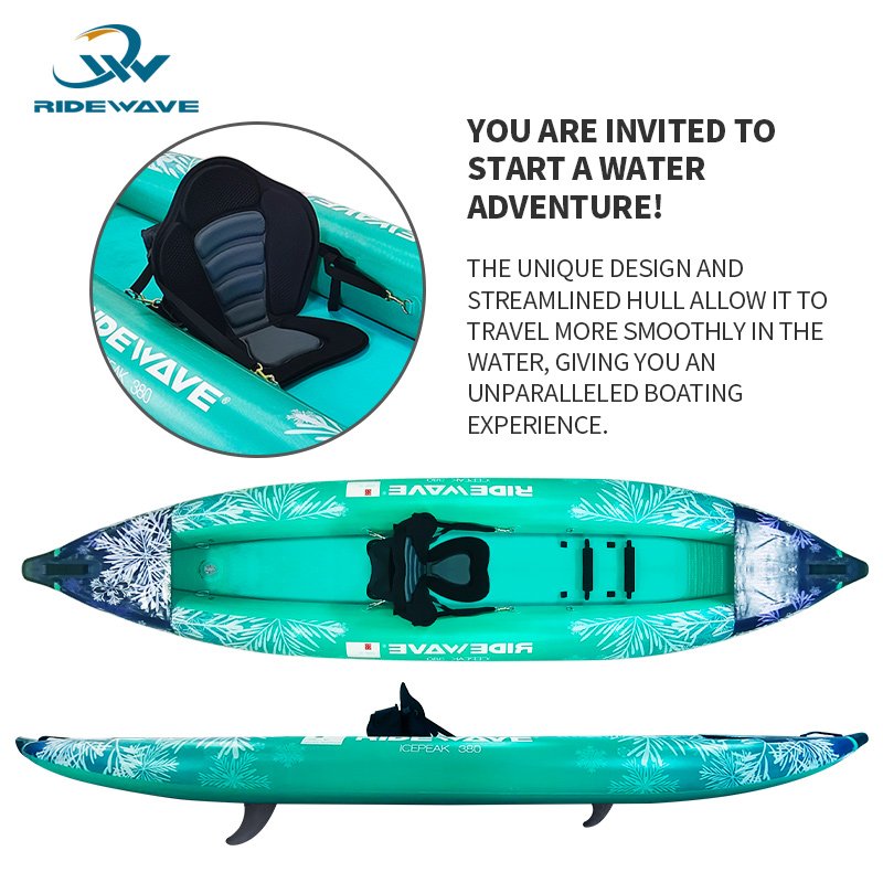 Customized Inflatable Paddle Board Cover Waterproof Foot Fishing Inflatable Pedal Canoe Kayak Boat