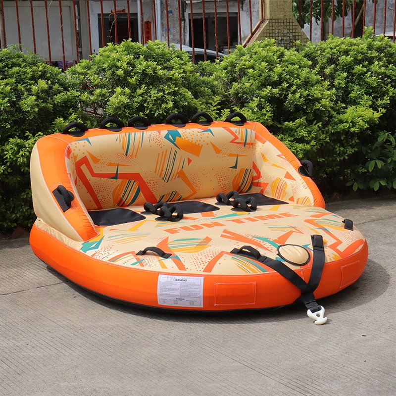 New on Stock FUNTIME Watersport Inflatable Towable Tubes - 3 Person Towable Water Tube Inflatables for Boat to Pull