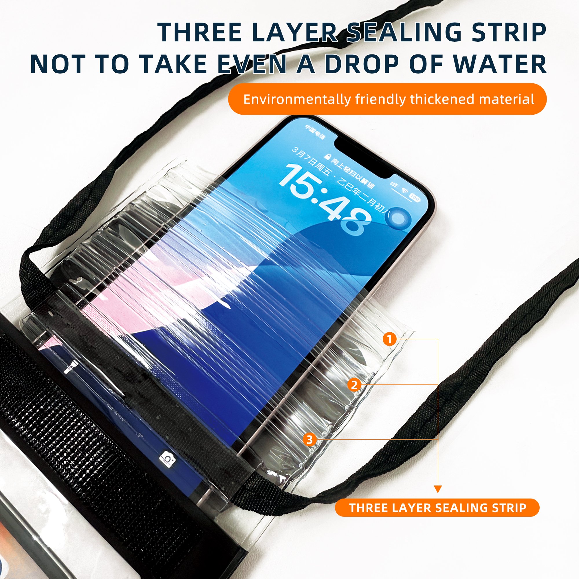 Waterproof Swimming Bag Underwater Cell Phone Bags Case Cover For Beach Boat Sports