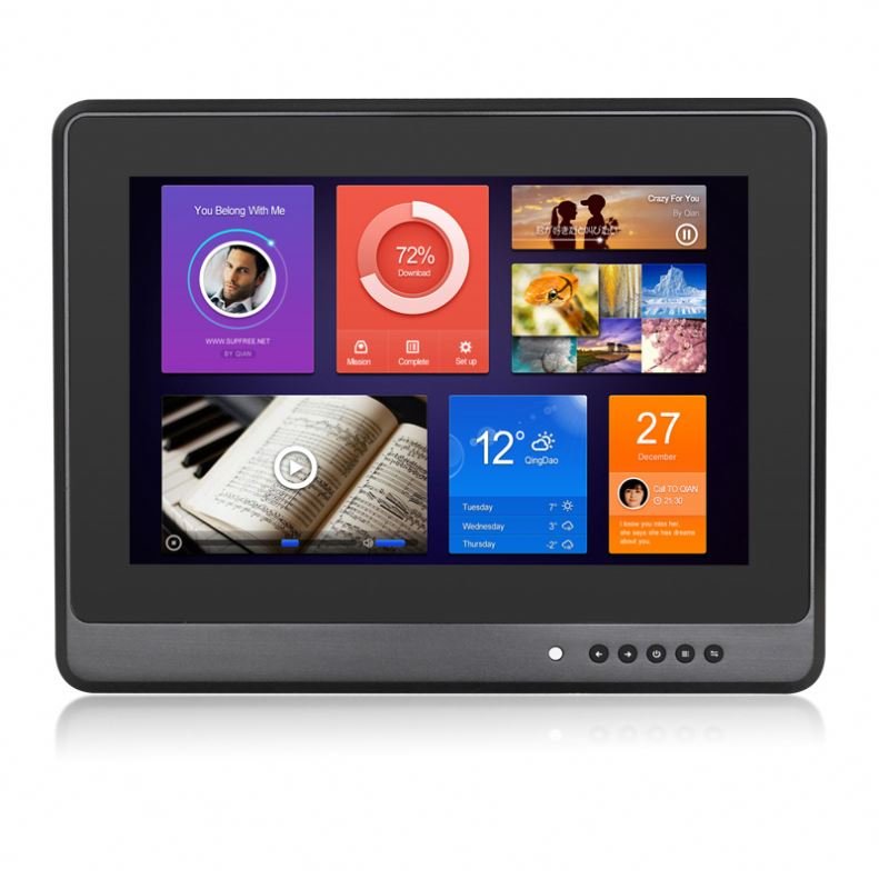 Wells Vehicle Touch Monitor Rugged 1280x800 Explosion Proof Cover Aluminium Industrial Boat Anti Glare Marine Monitor