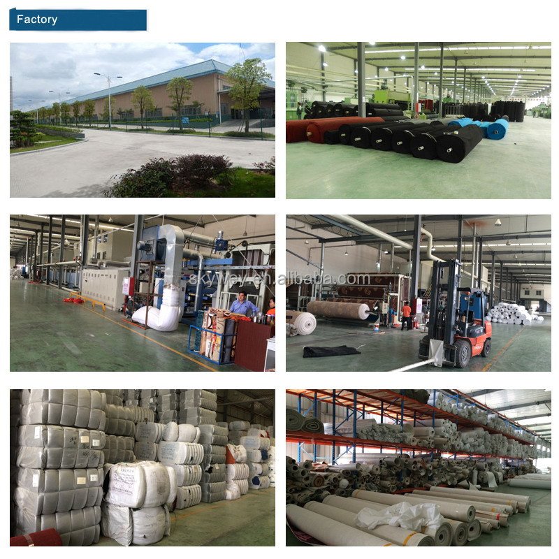 Customizable PP Fiber Mats Outdoor Hotel Car Camping Carpet Flooring Cover With Exhibition Rib Lines for Events Exhibitions