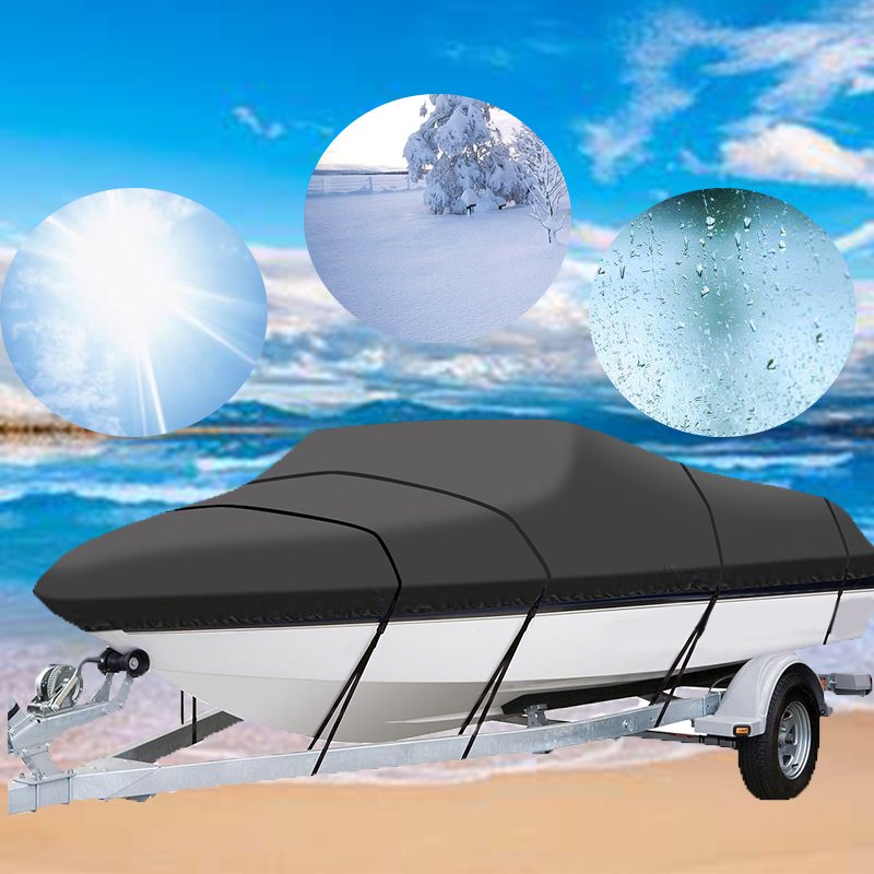 Heavy Duty Hail Proof Boat Cover Marine Grade Polyester Waterproof and Anti UV Customized Boat Cover