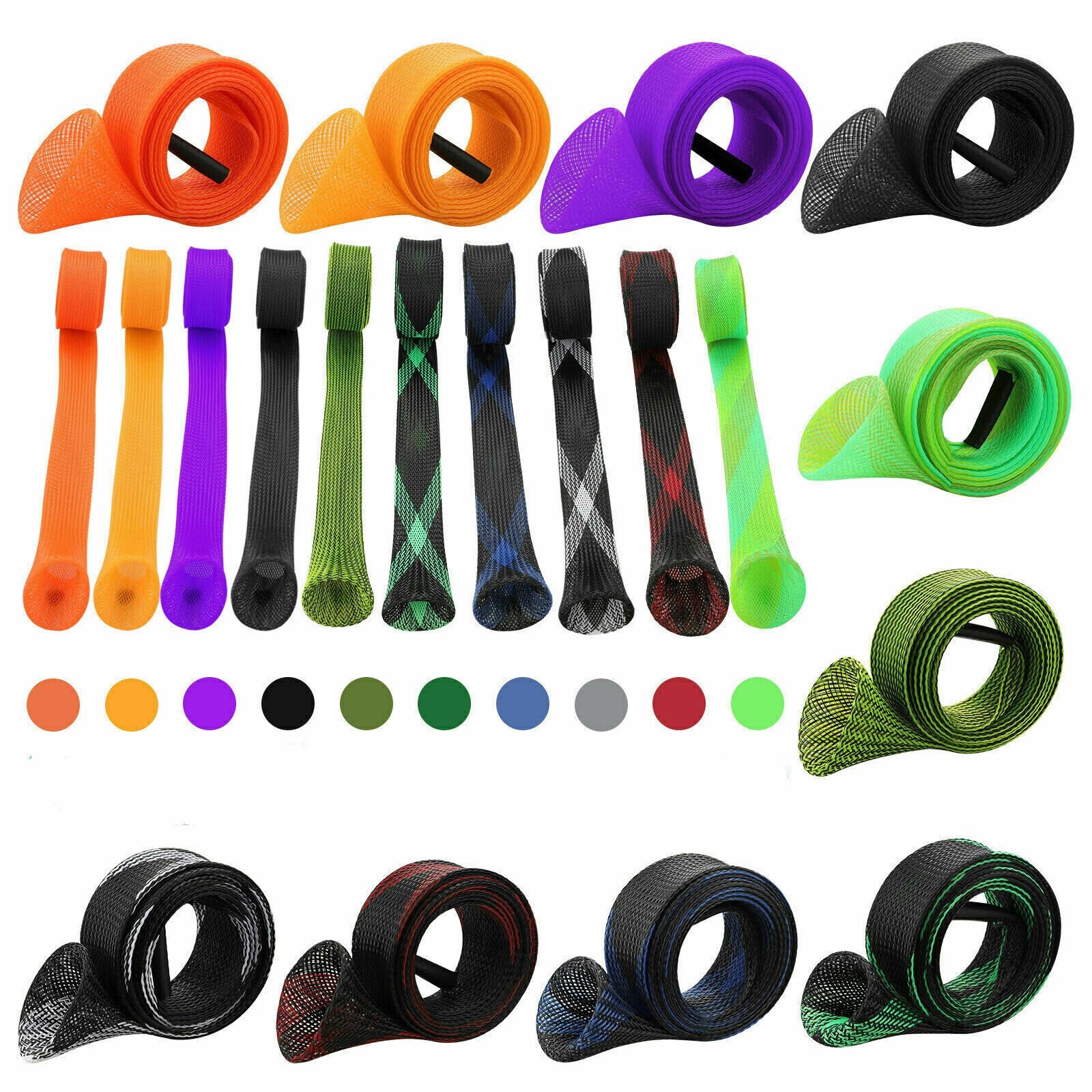 TOPIND PET and Mix Colors Fishing Rod Sleeve Fishing Rod Sock