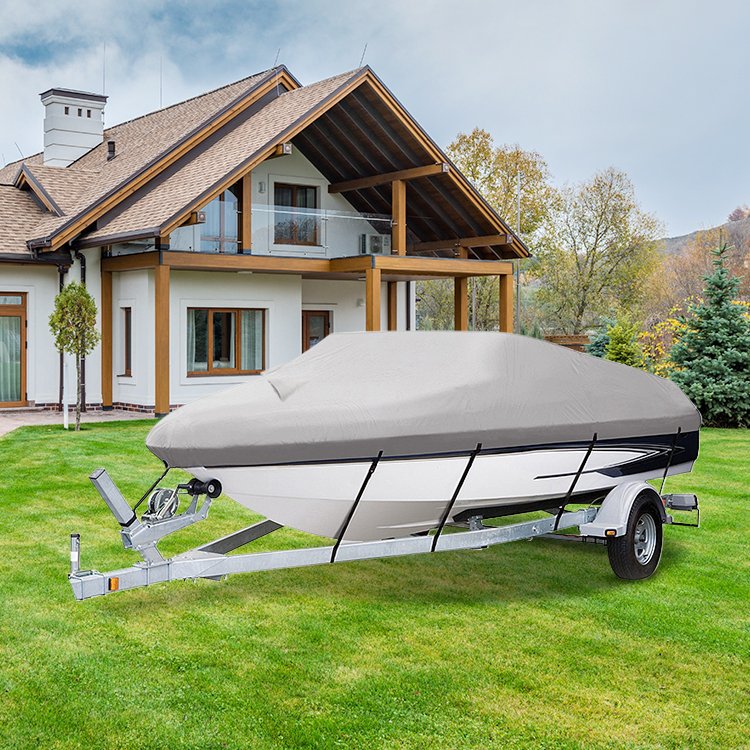STARRYHEART 12 14 Inch Boat Cover Fabric Waterproof 600D Marine Grade Polyester Canvas Universal Boat Cover
