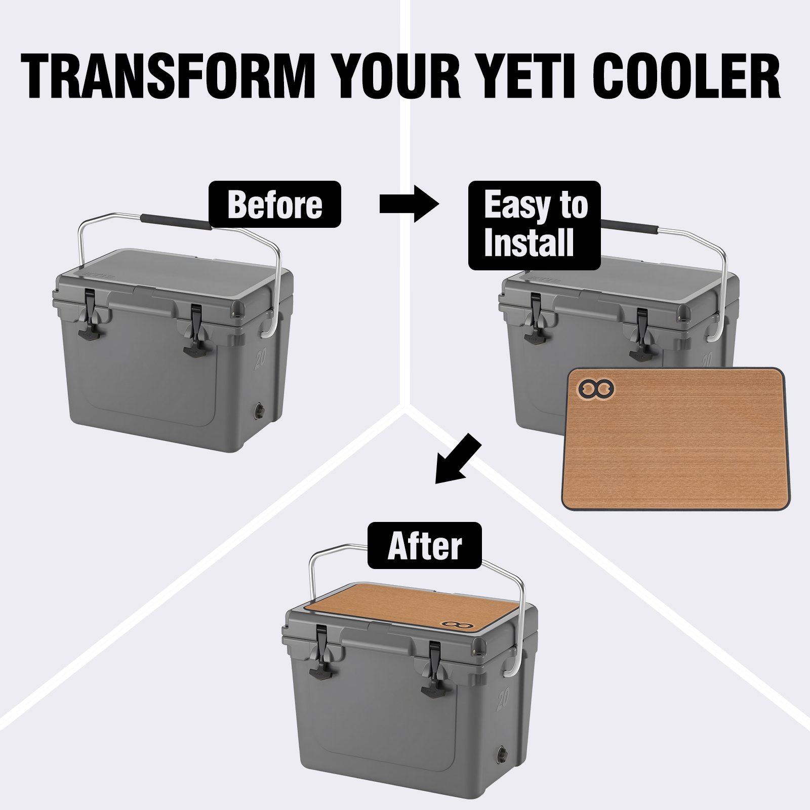 Custom Marine EVA Foam Cooler Traction Pad for Fishing Cooler Box Ice Box Pad Cooler Box Mat Camping Fridge Pad