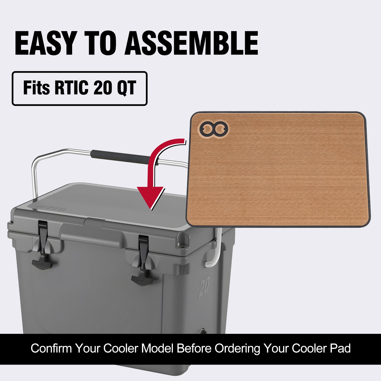 Custom Marine EVA Foam Cooler Traction Pad for Fishing Cooler Box Ice Box Pad Cooler Box Mat Camping Fridge Pad