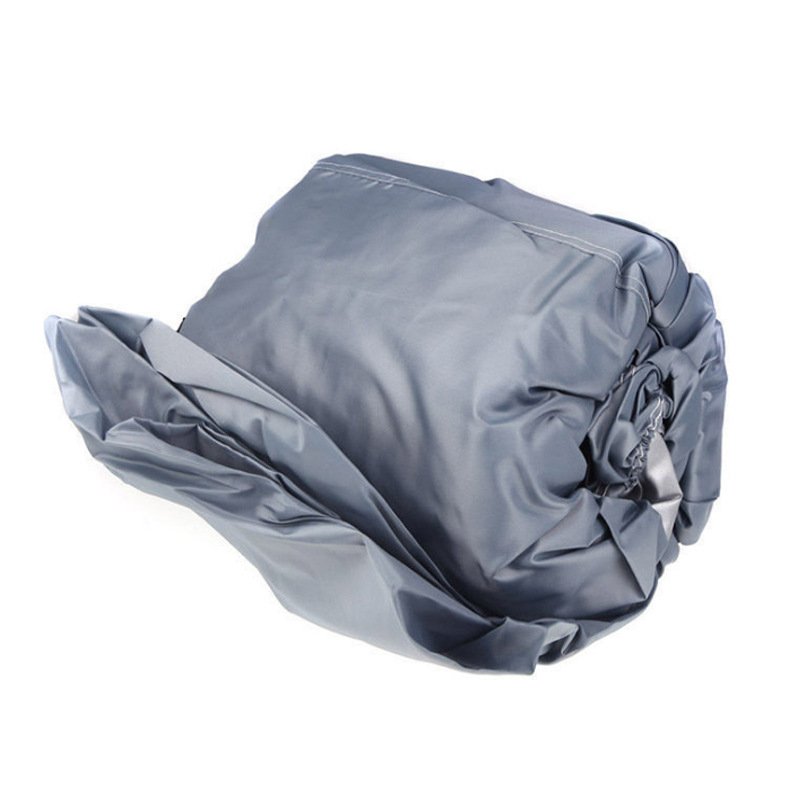V-S 20-22ft 600D Waterproof Dustproof Boat Cover Grey Yacht Cover for Gym Use