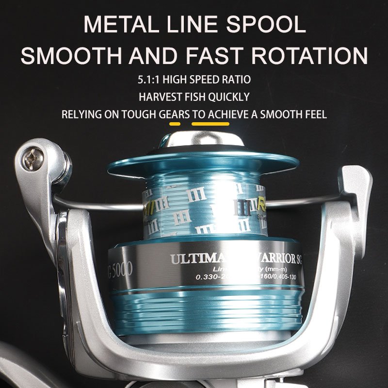Guangwei 2023 High Quality 6kg 8kg 10kg Resistance Spinning Fishing Reel Saltwater Fishing Reels