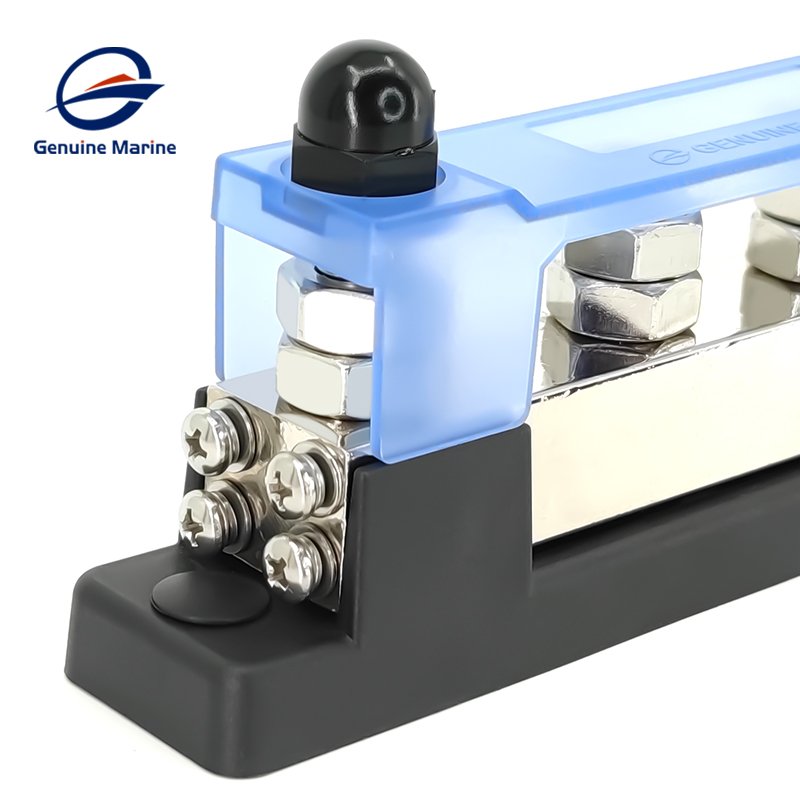 Genuine Marine DC 12v 24v Negative Busbar Car DC Bus Bar Electrical Teminal Junction Block with Cover for Boat Caravan Marine