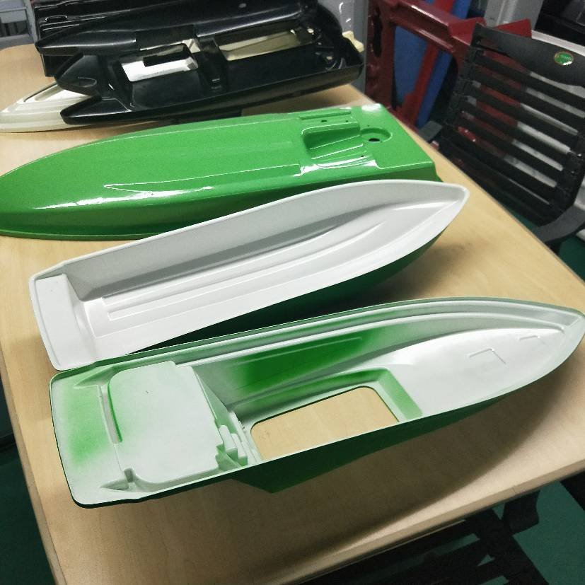 Ameixin New Design Vacuum Forming Fishing Boat Hull Thermoforming Plastic Fishing Bait Boat Hulls