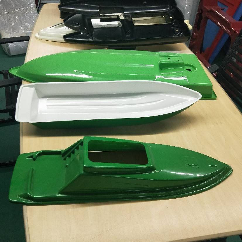 Ameixin New Design Vacuum Forming Fishing Boat Hull Thermoforming Plastic Fishing Bait Boat Hulls