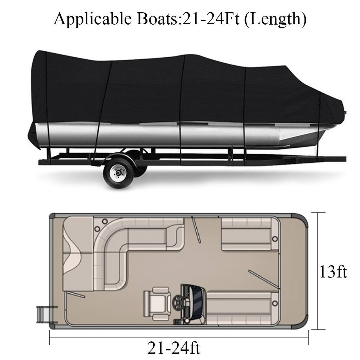 Hot-Sells Cheap Boat Covers 11~22ft,210D Oxford Boat Cover Waterproof Sunscreen and Dust Protection,Yacht Cover