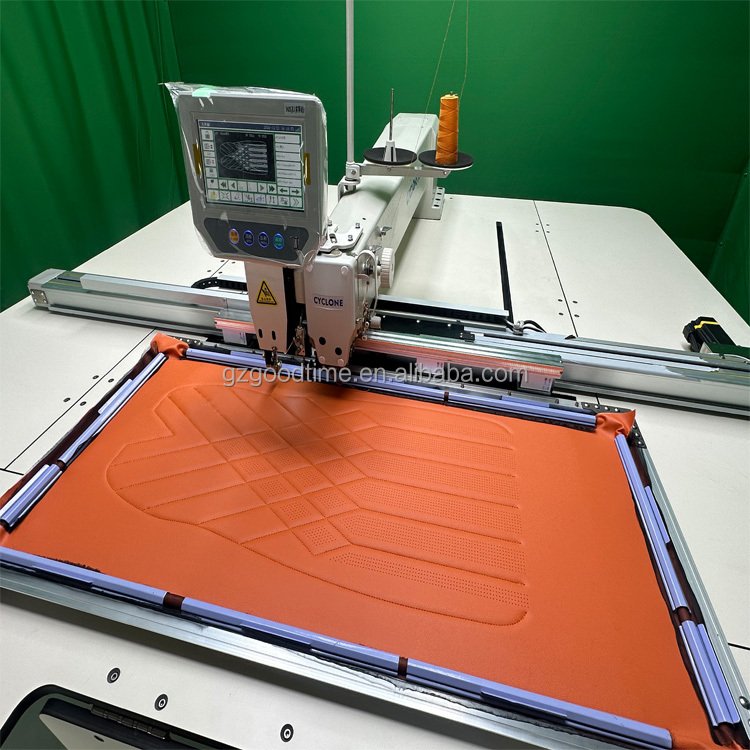 CNC Industrial Leather Sewing Machine Car Interior Punching Leather Embroidery and Sewing Machine for Leather Trim