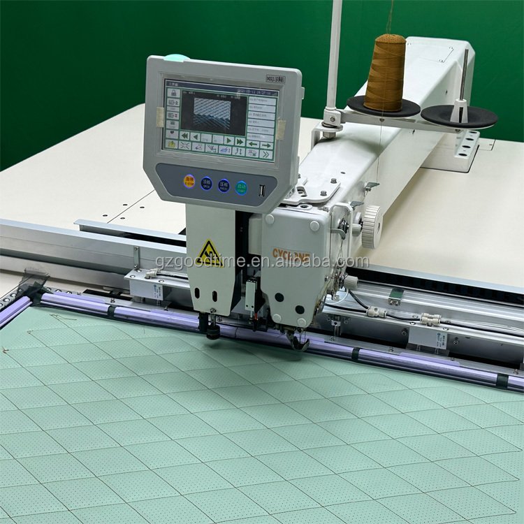 CNC Industrial Leather Sewing Machine Car Interior Punching Leather Embroidery and Sewing Machine for Leather Trim