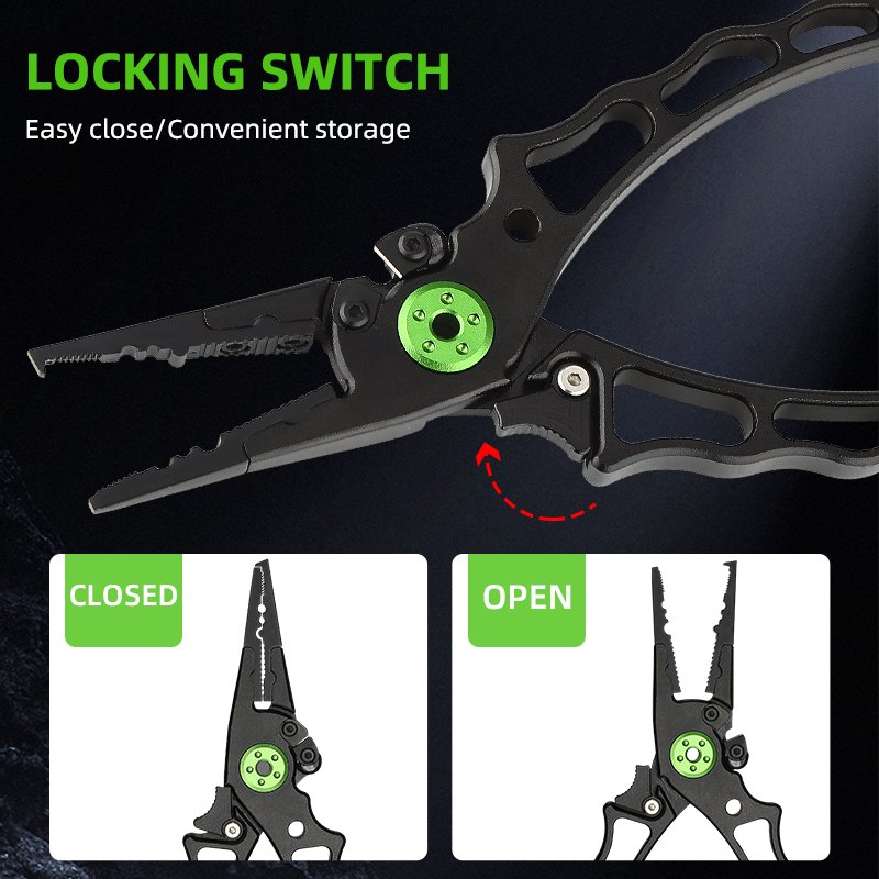 Multi-functional Aluminum Alloy Fish Tongs New Arrive Fishing Plier Accept logo Customization
