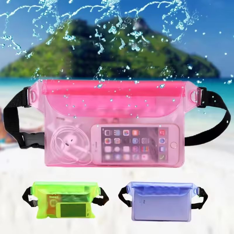 Waterproof Swimming Bag for Ski Drift Diving Underwater Mobile Phone Case Cover Beach Boat Sports Shoulder Waist Pack