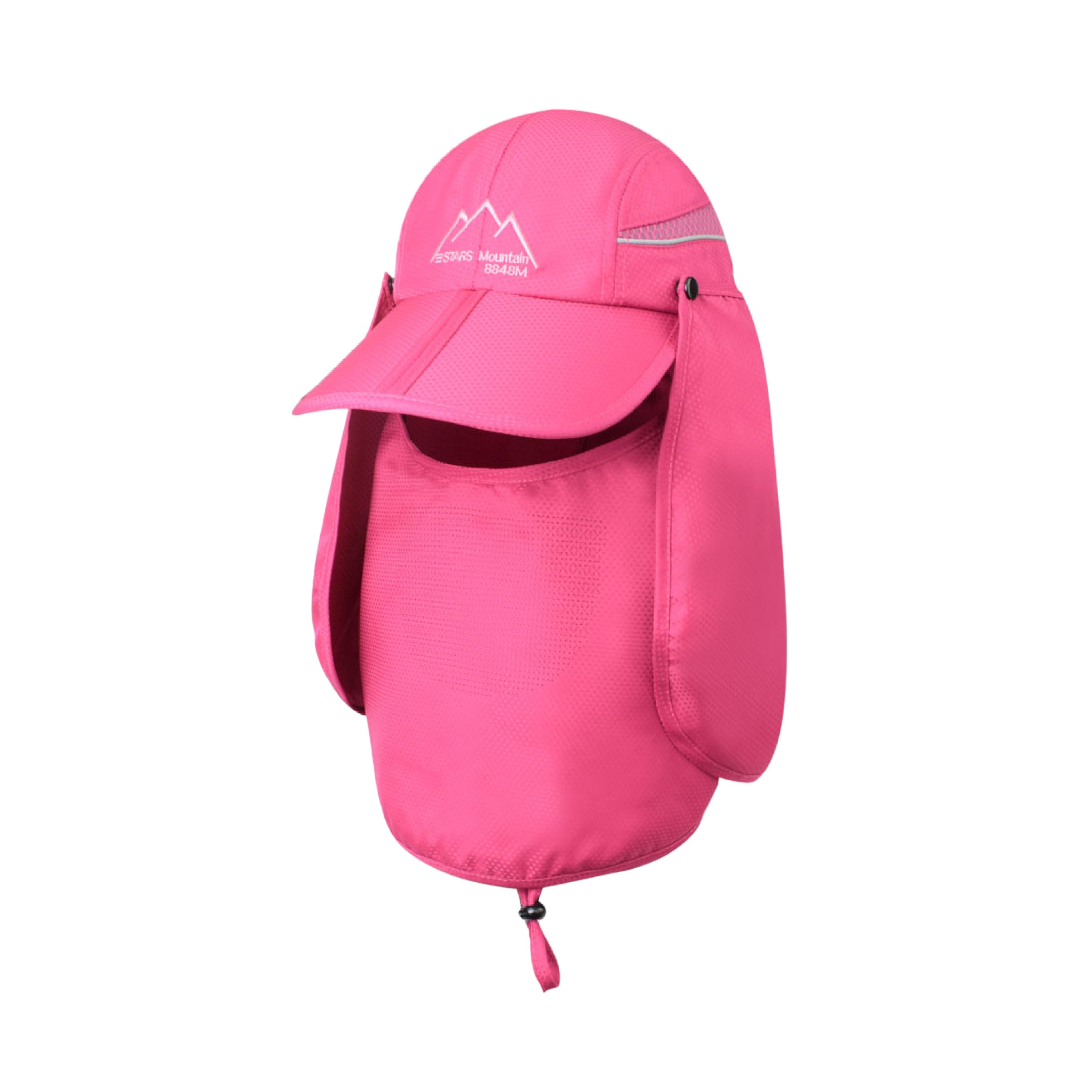 Outdoor Sun Block UV Protection Polyester Hat Foldable Breathable Camping Fishing Cap With Removable Neck Flap and Face Cover