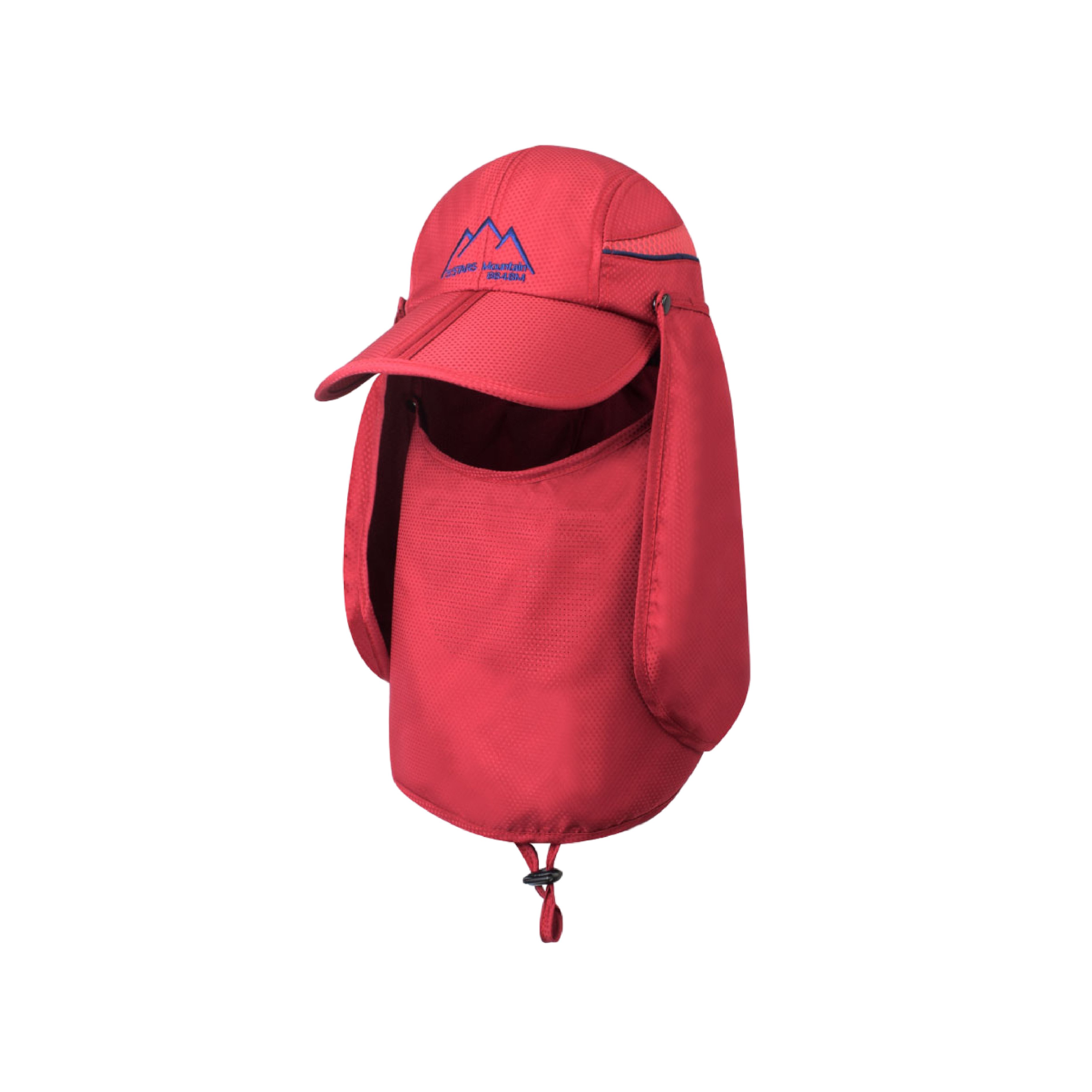Outdoor Sun Block UV Protection Polyester Hat Foldable Breathable Camping Fishing Cap With Removable Neck Flap and Face Cover