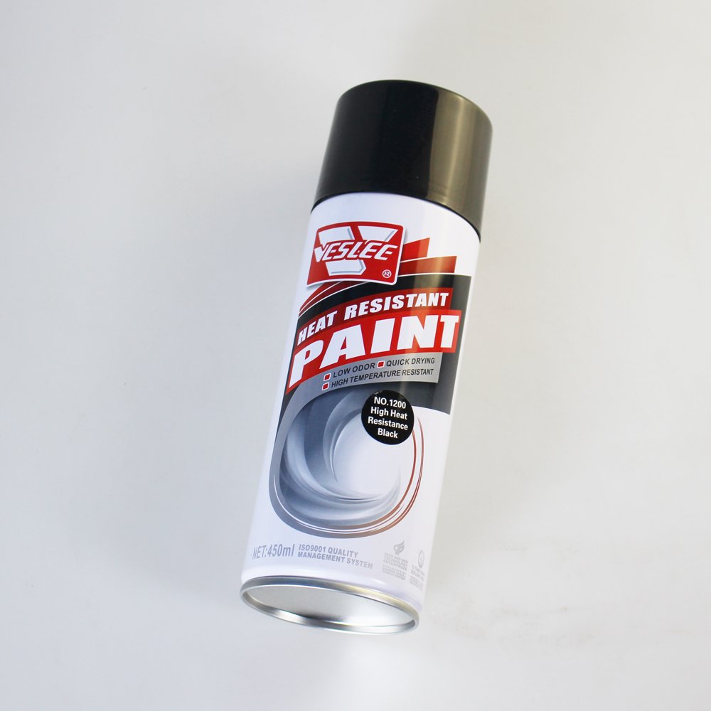 Professional Waterproof Strong Covering Black Paint Spray 200/300/400/600 Degree Heat Resistant Liquid Coating for Boat Paint