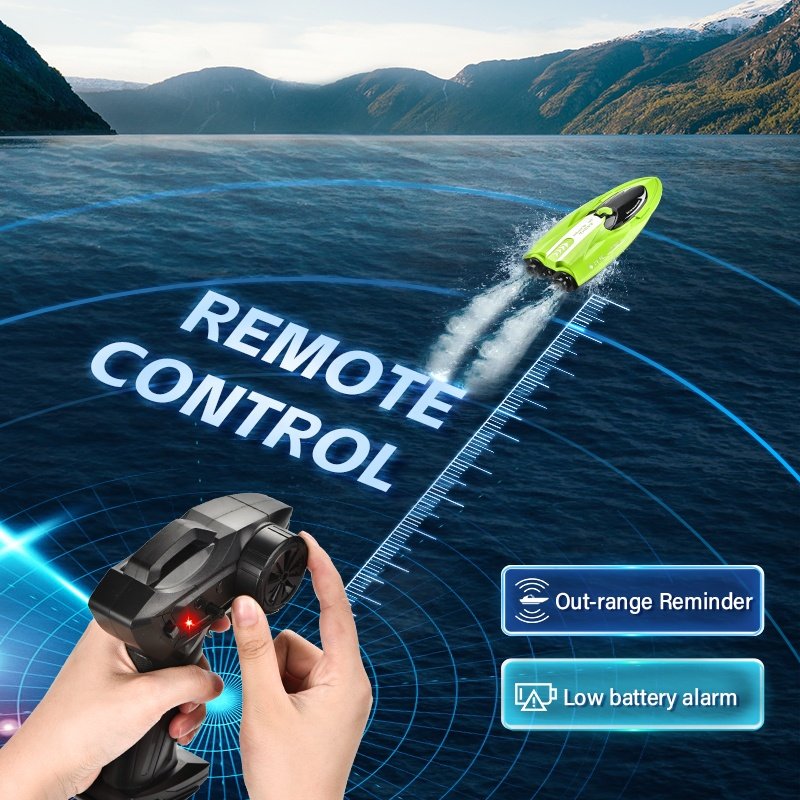 2.4g Rc Racing Boat Speedboat Waterproof Cover protection Boat Toys for Adults and Kids