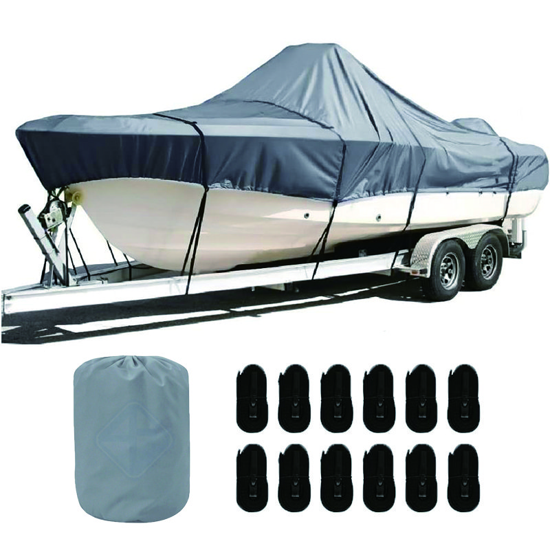 Waterproof 600D Durable Fabric Custom Boat Cover Trailerable Uv Resistant Durable Boat Cover