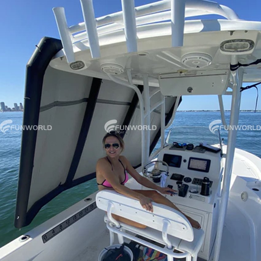 Hot Sale Outdoor Sunshade Inflatable Boat Folding Shade Portable Boat Canopy Cover for Yacht Boats Accessory