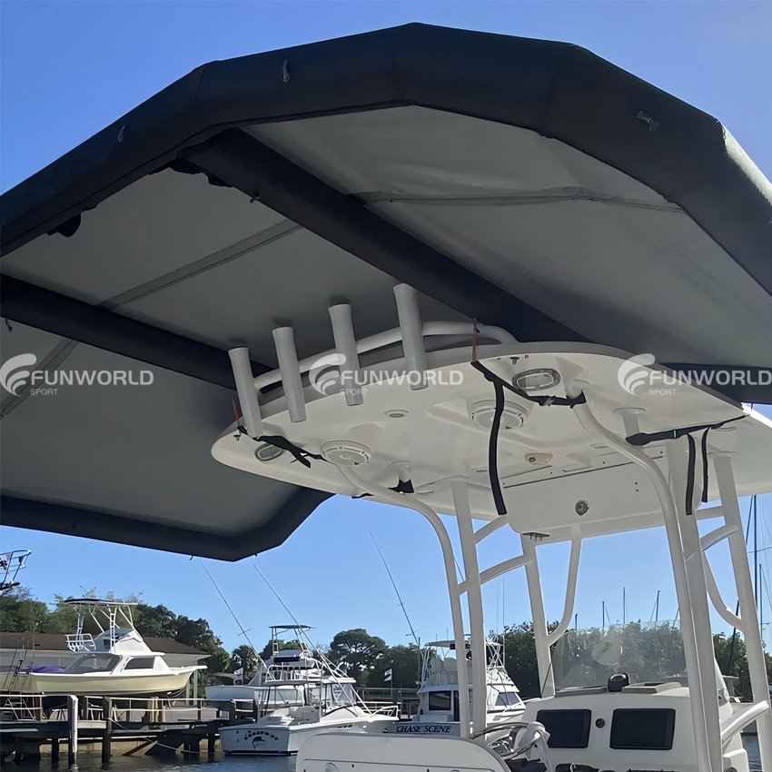 Hot Sale Outdoor Sunshade Inflatable Boat Folding Shade Portable Boat Canopy Cover for Yacht Boats Accessory