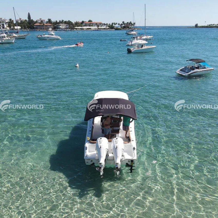 Hot Sale Outdoor Sunshade Inflatable Boat Folding Shade Portable Boat Canopy Cover for Yacht Boats Accessory