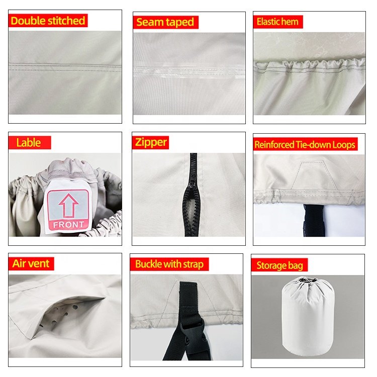 Direct Sales 210D Oxford Trailerable Universal Boat Cover Water and UV Resistant