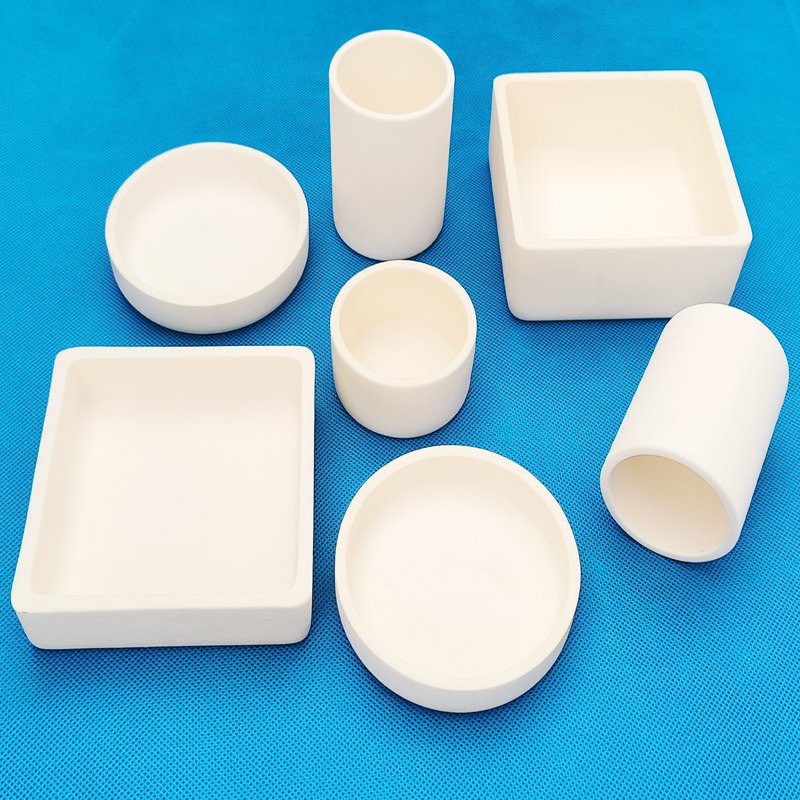 99% Rectangle Corundum Alumina Ceramic Boat Crucible for Sintering Furnace