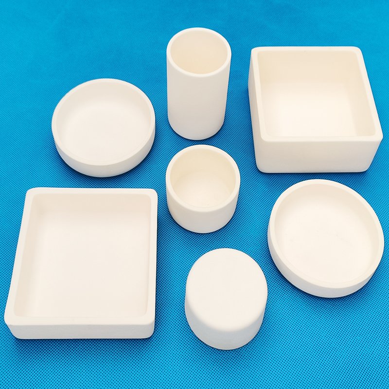 99% Rectangle Corundum Alumina Ceramic Boat Crucible for Sintering Furnace