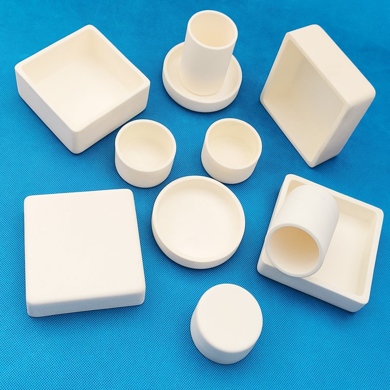 99% Rectangle Corundum Alumina Ceramic Boat Crucible for Sintering Furnace