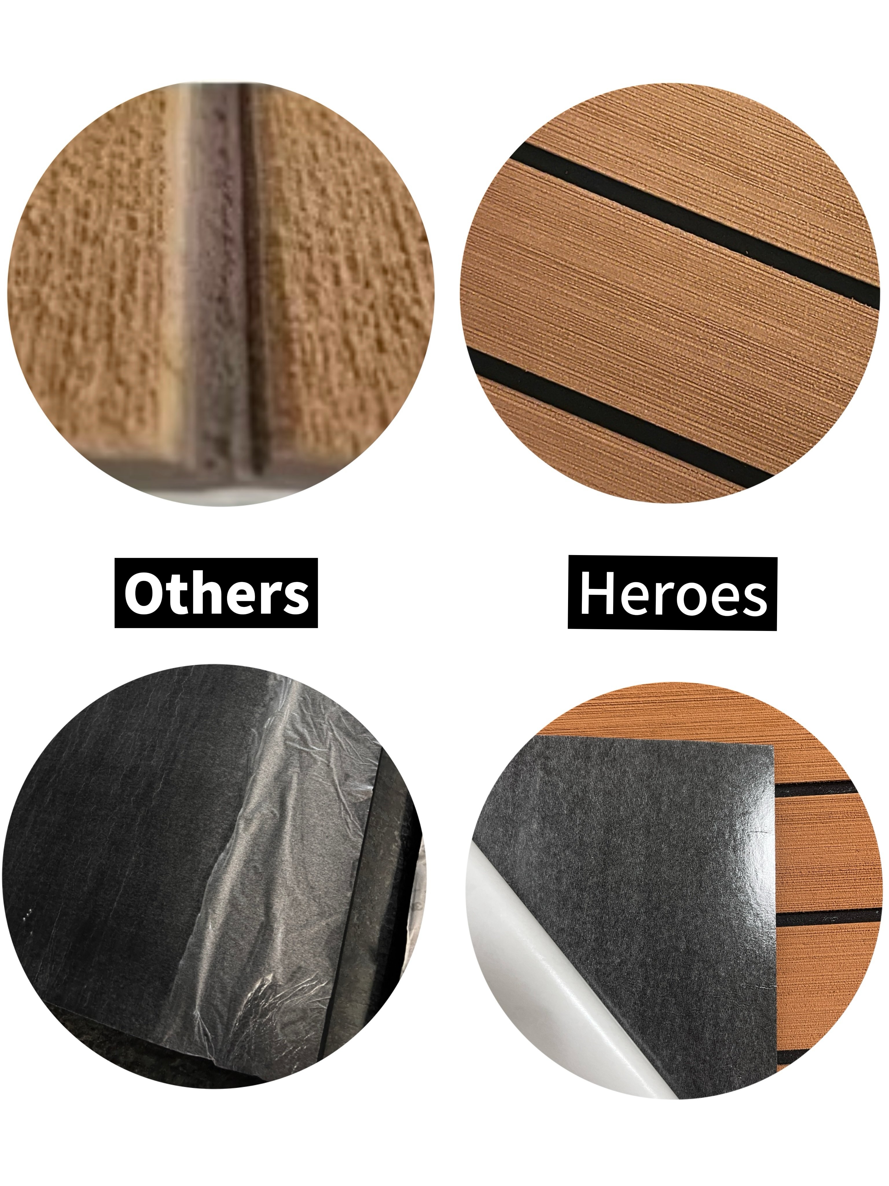 HEROES Modern Design EVA Foam Sheet RV Car Flooring Marine Parts Accessories Deck EVA Foam Boat Deck Floor Covering
