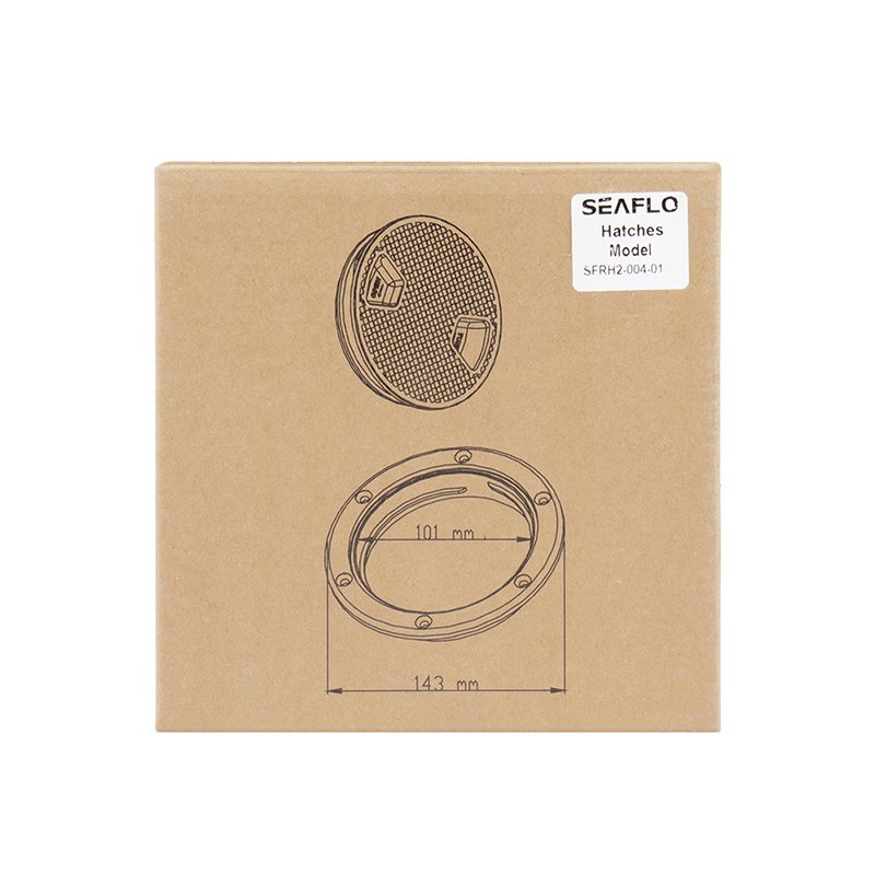 SEAFLO Marine Hatches Cover Injection Molded Plastic RV Motorhomes Boat Accessories Locking RV Cable Hatch