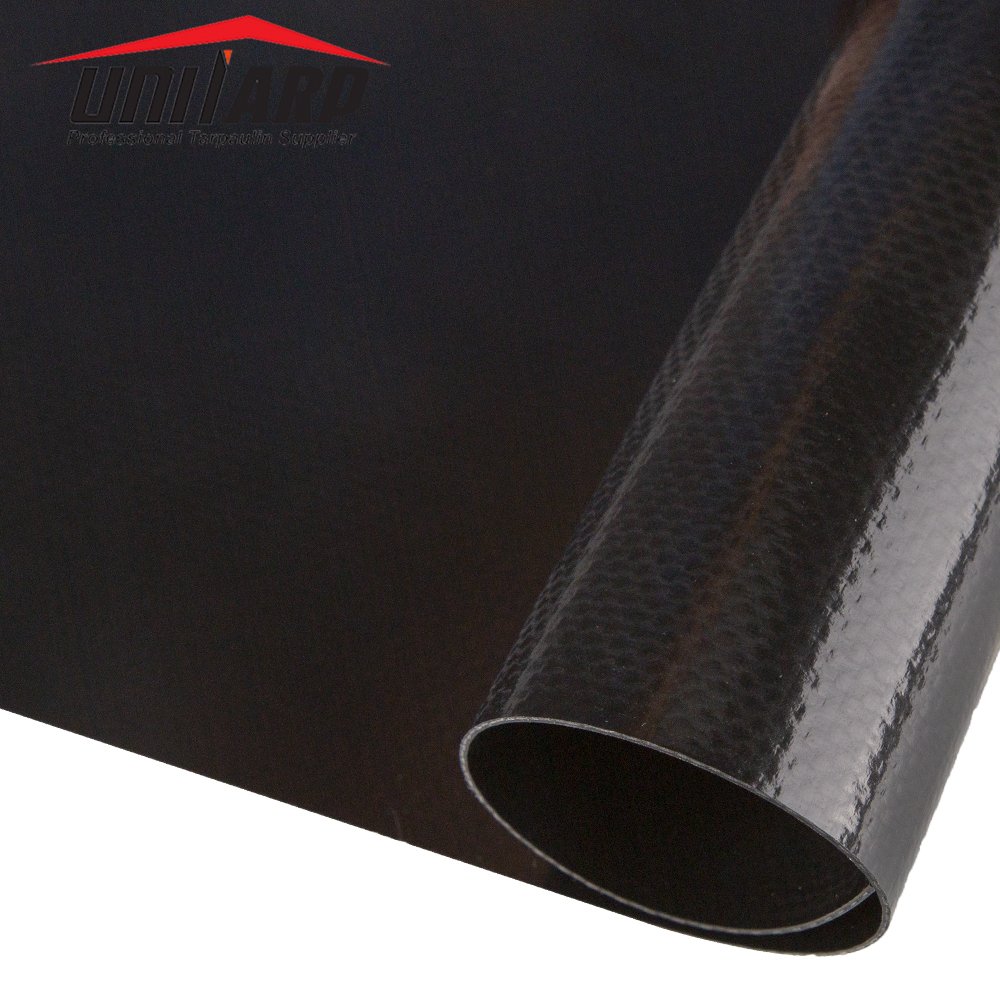 650 Gsm 305 cm 120" 10 ft Width Blue PVC Semi-Coated Tarps Scraped Tarpaulin