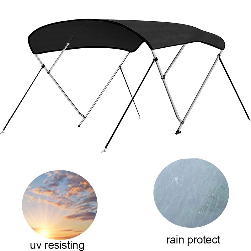 Durable Heavy Duty Polyester Sun Shade Bimini Top Waterproof Stainless Steel Bimini Tops for Boats