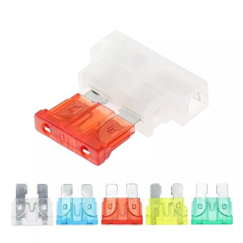 Transparent T-type Auto Standard Fuse Holder Car Boat Truck ATC/ATO Blade Fuse ATC Fuse Holder Seat Cover Terminals