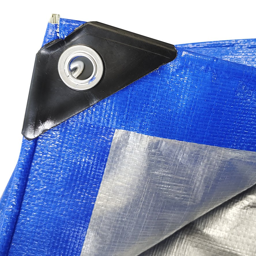Multi-Use Waterproof Heavy-Duty Protection Coverage Tarp 10mil Silver Poly Tarp for Construction Truck Boat Lumber Tarps